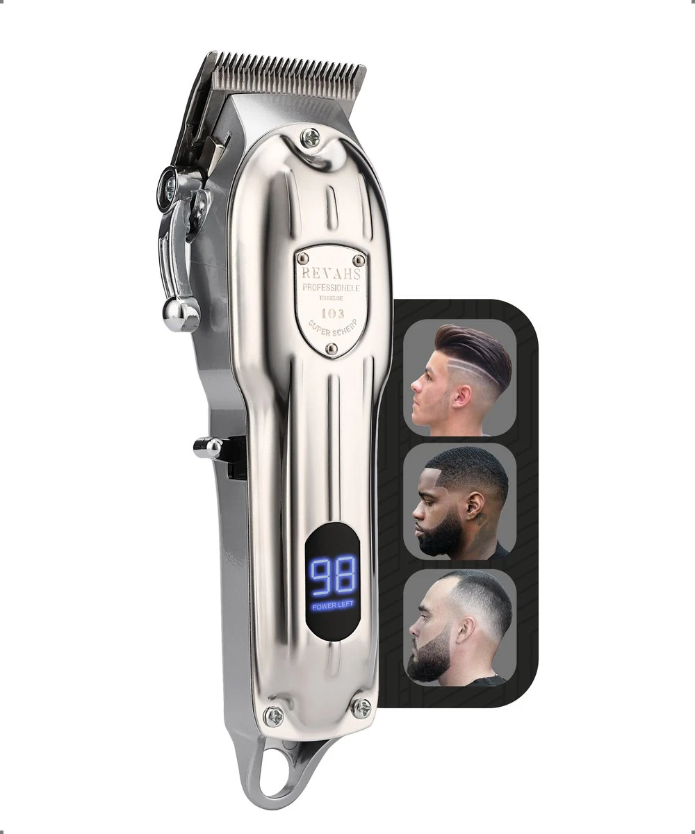 Revahs Professionele Tondeuse Voor Mannen - Cheveux Haar - Hoofdhaar - Baardtrimmer - Hair Clipper - Haartondeuse - Tondeuse Draadloos Mannen - Tondeuses 7 Revahs Professionele Tondeuse Voor Mannen - Cheveux Haar - Hoofdhaar - Baardtrimmer - Hair Clipper - Haartondeuse - Tondeuse Draadloos Mannen - Tondeuses - Afbeelding 7