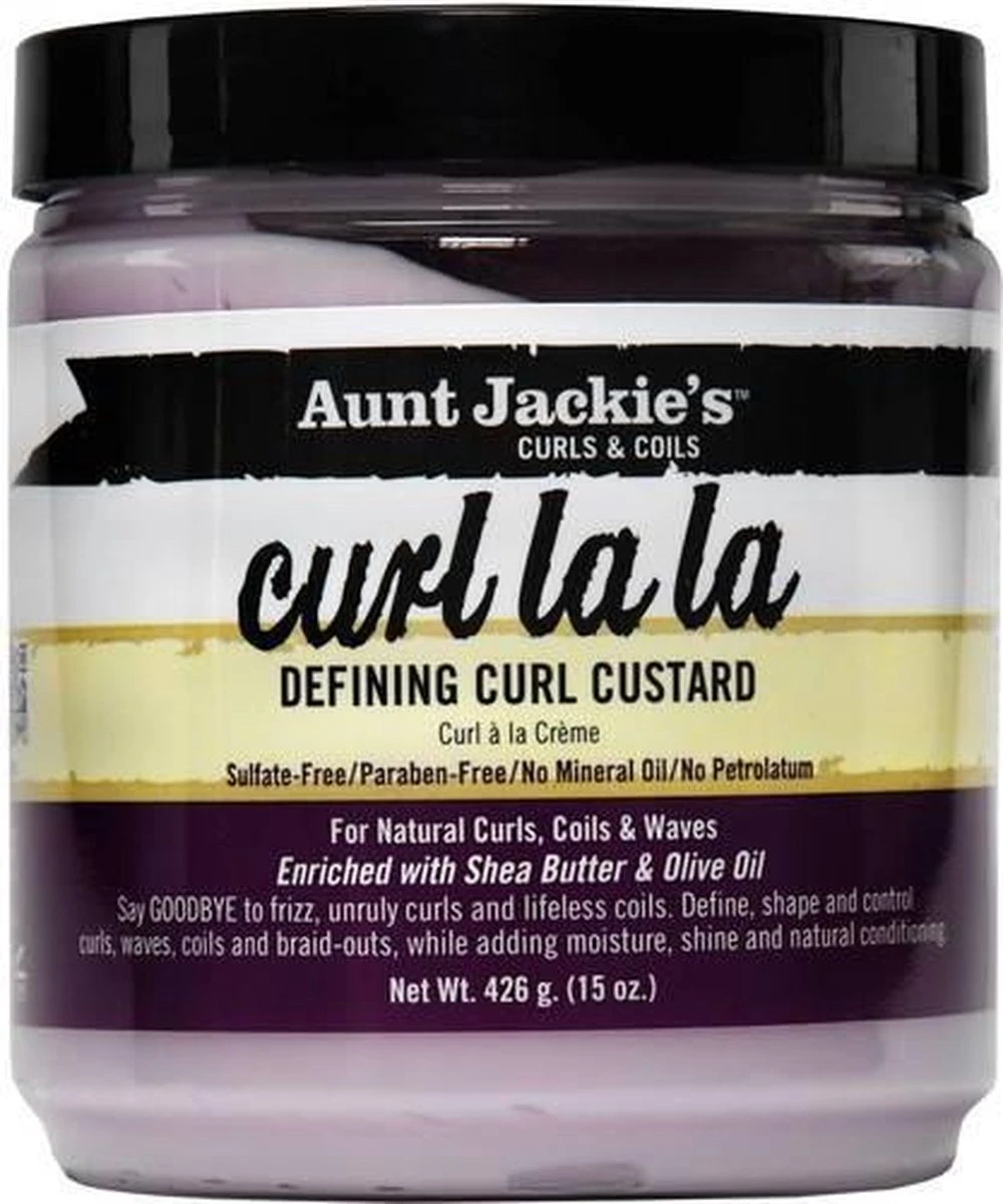 Aunt Jackies Curls & Coils Curl La La Defining Curl Custard 425 Gr 8 Aunt Jackies Curls & Coils Curl La La Defining Curl Custard 425 Gr - Afbeelding 8