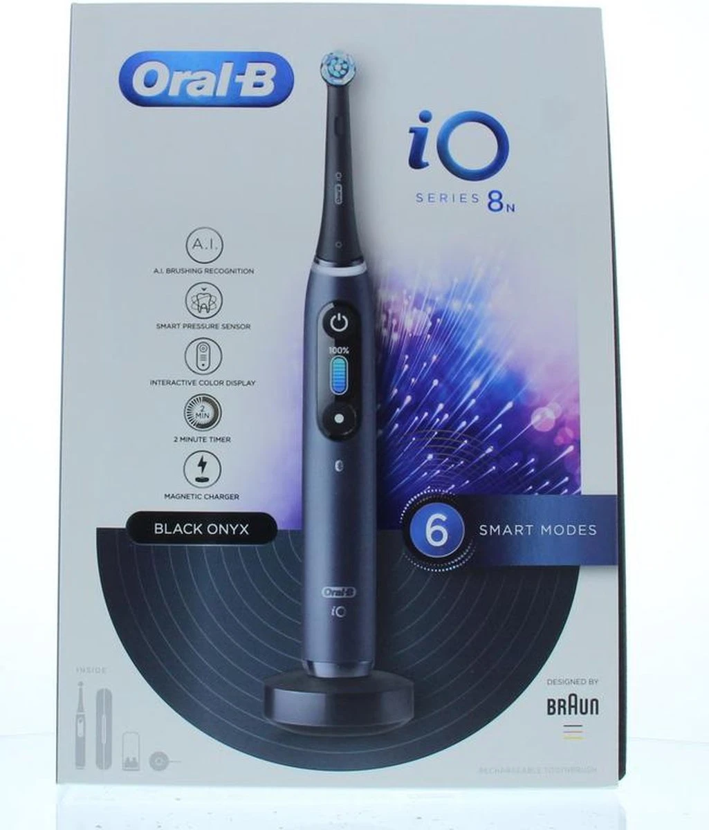 Oral B Oral-B IO 8n - Elektrische Tandenborstel - Zwart 20 Oral B Oral-B IO 8n - Elektrische Tandenborstel - Zwart - Afbeelding 20