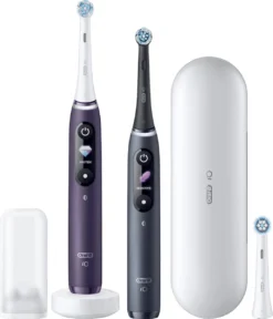 Oral B Oral-B IO 8 - Paars En Zwart - Elektrische Tandenborstels - Duopack -Oral B Shop 1029x1200