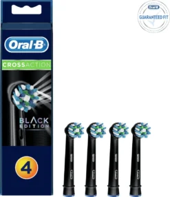 Oral B Oral-B CrossAction Zwart Opzetborstels - 4 Stuks