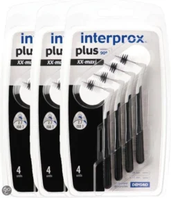 Interprox Plus XX-Maxi - 6 Tot 11 Mm - Zwart 3 X 4 Stuks - Voordeelpakket