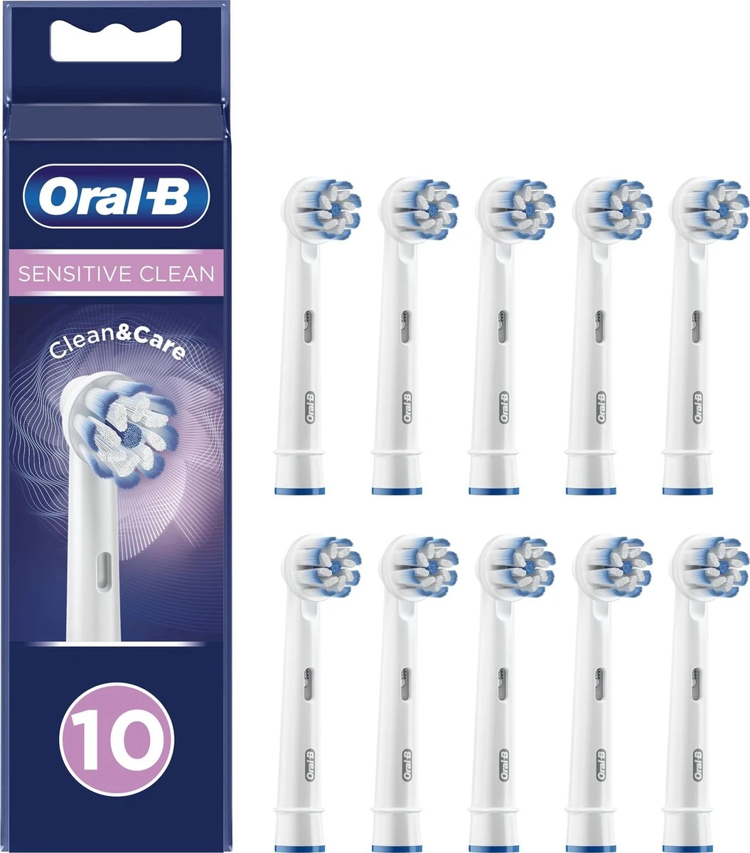 Oral B Oral-B Sensitive Clean - Opzetborstels - 10 Stuks 1 Oral B Oral-B Sensitive Clean - Opzetborstels - 10 Stuks