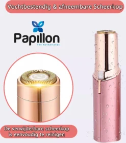 Alternative view of Merkloos Papillon - Precisietrimmer - Flawless Gezichtshaarverwijderaar - Reistrimmer - USB Oplaadbaar – Wit