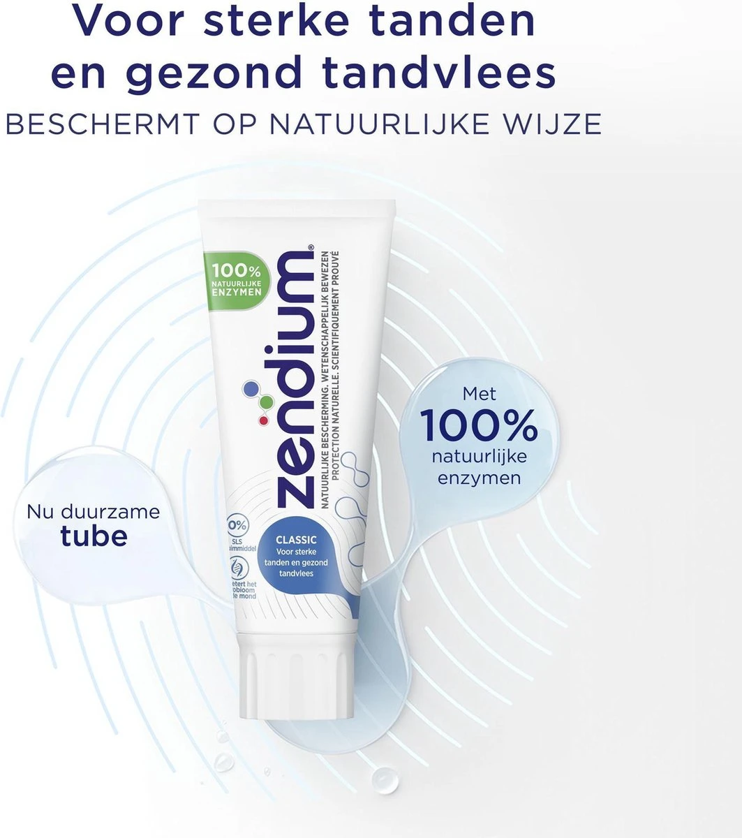 Zendium Classic Tandpasta - 12 X 75 Ml - Voordeelverpakking 5 Zendium Classic Tandpasta - 12 X 75 Ml - Voordeelverpakking - Afbeelding 5