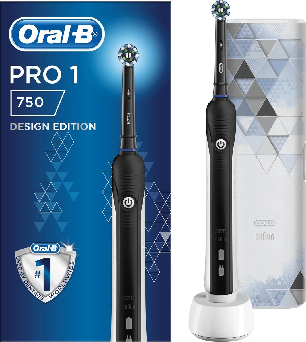 Oral B Oral-B PRO 1 - 750 - Elektrische Tandenborstel - Inclusief Reisetui 1 Oral B Oral-B PRO 1 - 750 - Elektrische Tandenborstel - Inclusief Reisetui