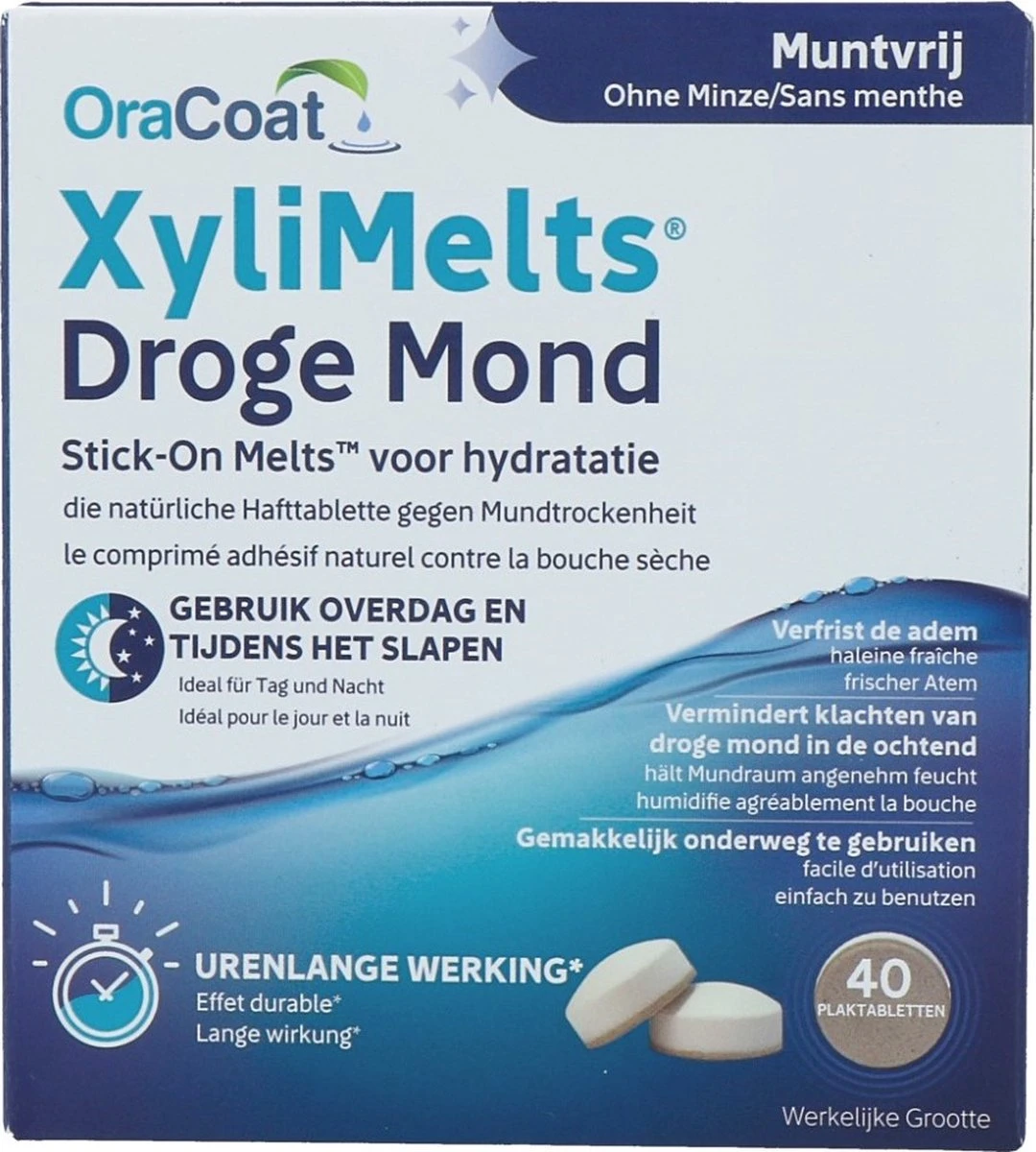 XyliMelts - Munt Vrij | Voor Droge Mond 8 XyliMelts - Munt Vrij | Voor Droge Mond - Afbeelding 8