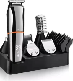 Baardtrimmer/Body Groomer-6in 1-voor Mannen-waterdicht-voor Baardhaar-hoofdhaar-lichaamshaar