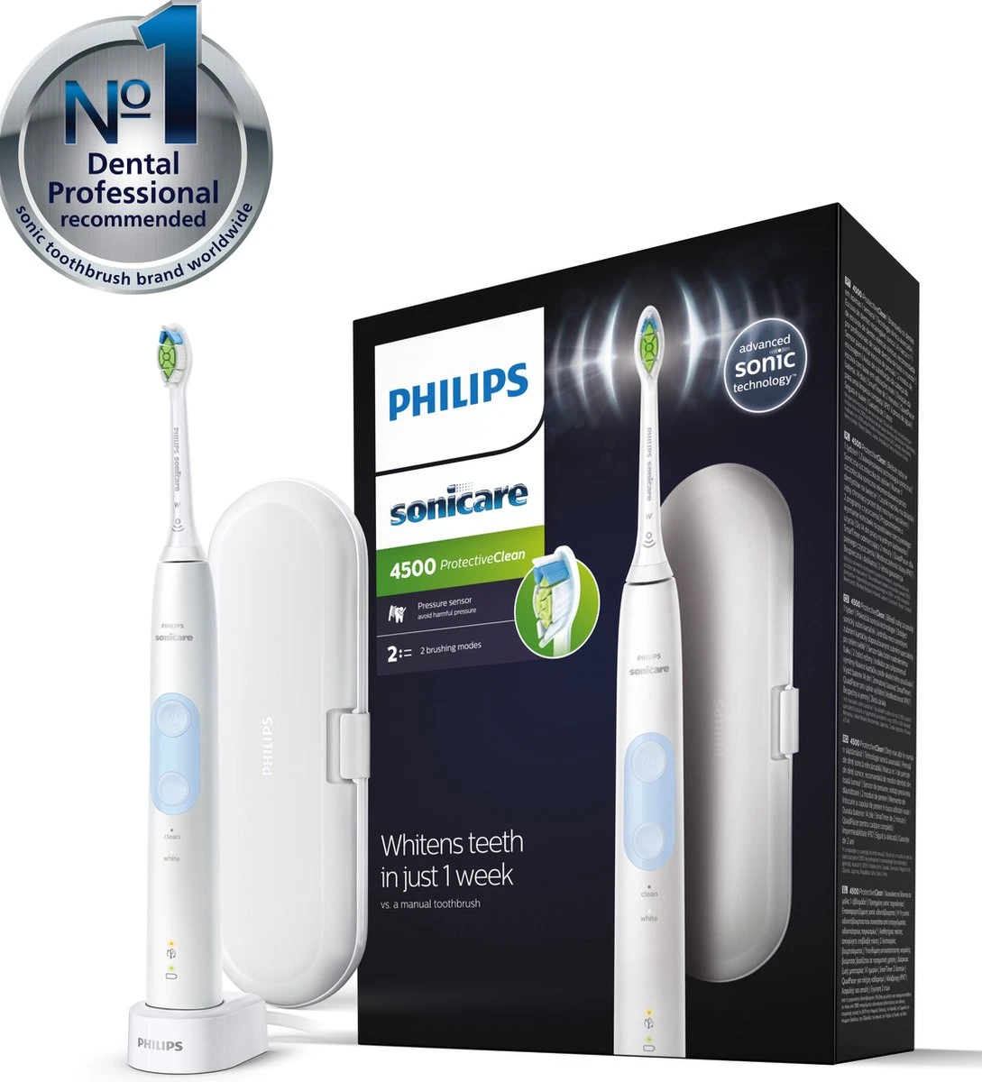 Philips Sonicare ProtectiveClean 4500 HX6839/28 - Elektrische Tandenborstel 2 Philips Sonicare ProtectiveClean 4500 HX6839/28 - Elektrische Tandenborstel - Afbeelding 2