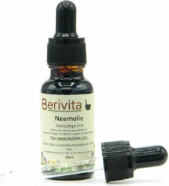Neemolie Puur 20ml Pipetfles - Koudgeperste En Onbewerkte Neem Olie Voor Huid, Planten En Dieren