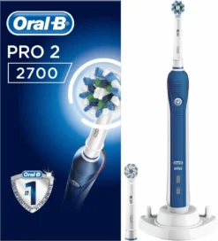 Oral B Oral-B Pro 2 2700 CrossAction - Elektrische Tandenborstel - Blauw, Wit