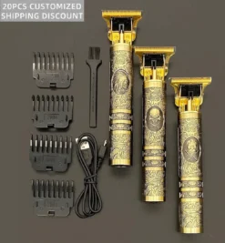 Alternative view of Baardtrimmer, Tondeuse, Scheerapparaat, Elektrisch, Oplaadbaar, Waterdicht, Draadloos, Goud, Buddha