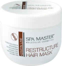 SPA MASTER Keratine Haarmasker - Keratine Behandeling - Haarmasker Beschadigd Haar - 500ML