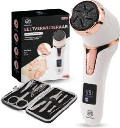 Beeperfect® Elektrische Eeltverwijderaar Met Stofzuigsysteem - Voetvijl - Eeltvijl - IPX7 Waterdicht - Gratis Pedicure Set