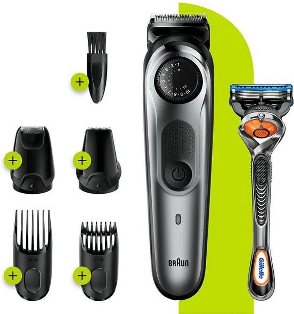 Braun Baardtrimmer En Haartrimmer BT7220 - Zwart Metaalgrijs 2 Braun Baardtrimmer En Haartrimmer BT7220 - Zwart Metaalgrijs - Afbeelding 2