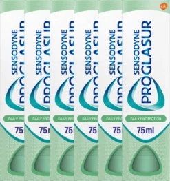 Sensodyne Tandpasta 6 X 75 Ml Proglasur Daily Protection Voordeelverpakking