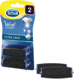 Scholl Velvet Smooth - Navulling Eeltverwijderaar - Extra Grof - Voetvijl - 2 Stuks