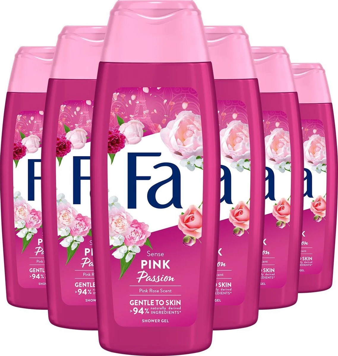 Fa Pink Passion Douchegel 6x 250ml - Grootverpakking 1 Fa Pink Passion Douchegel 6x 250ml - Grootverpakking