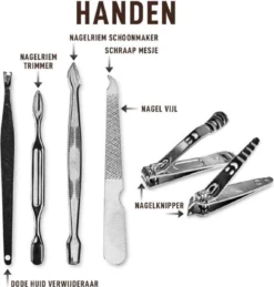 Merkloos 10-Delige Manicureset - Pedicure Set - Nagelverzorging Kit - Nagelvijl - Nagelknipper - Opbergetui - Reisset - Nageltang - Voetverzorging -Oral B Shop 1145x1200 1