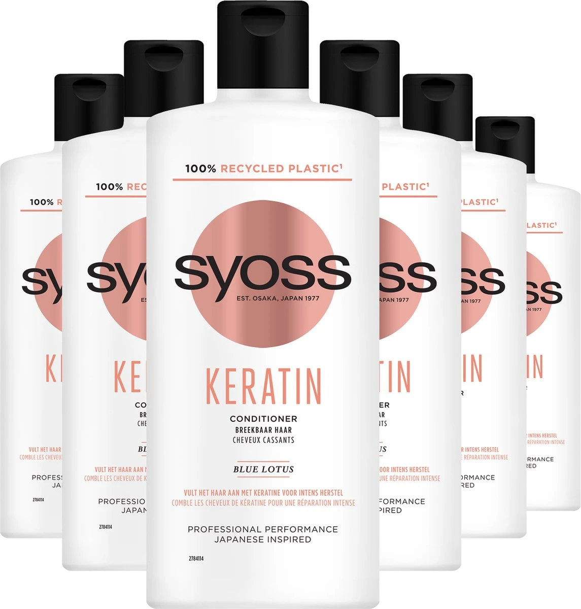 SYOSS Keratin Conditioner 6x 440ml - Grootverpakking 1 SYOSS Keratin Conditioner 6x 440ml - Grootverpakking