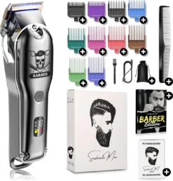 Professionele Draadloze Tondeuse - Tondeuse Mannen Hoofdhaar - Cheveux Haar - Haartrimmer - Kapper Haar Machine - Haartondeuse - Baard - Hair Clipper - Kapper Trimmer - Kappersset