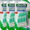 GUM® GUM Soft Picks Advanced Regular - 3 X 30 Stuks - Ragers - Voordeelverpakking