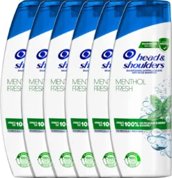 Head & Shoulders Menthol Fresh - Anti-roos Shampoo - Tot 100% Roosvrij - Voordeelverpakking 6 X 285 Ml