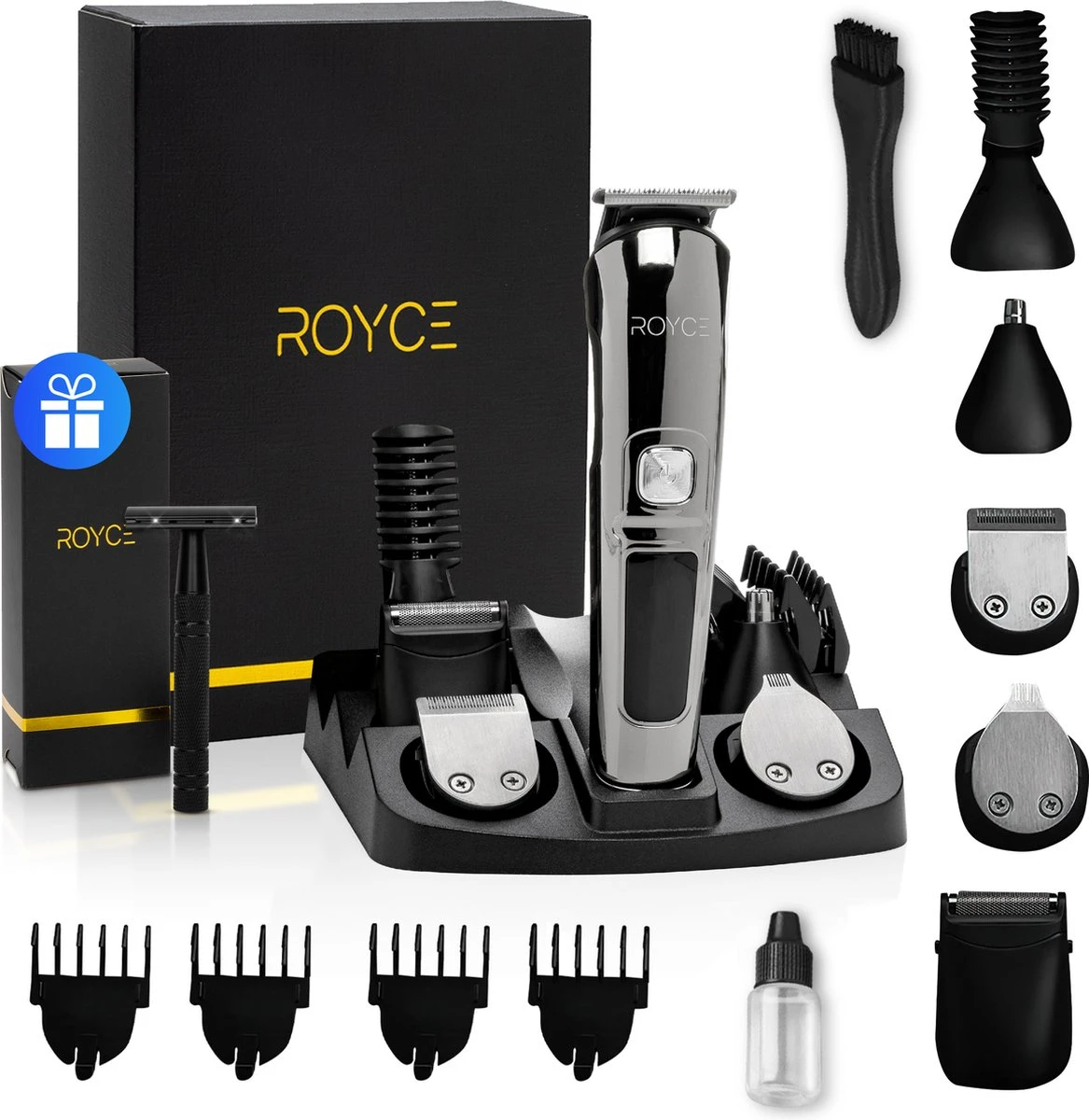 Professionele Trimmer 11 In 1 - Baardtrimmer Mannen - Waterdicht - Haartrimmer - Trimmer Mannen - Complete Set 1 Professionele Trimmer 11 In 1 - Baardtrimmer Mannen - Waterdicht - Haartrimmer - Trimmer Mannen - Complete Set