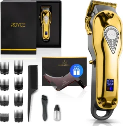 Professionele Tondeuse - Draadloze Tondeuse - Tondeuse Mannen - Tondeuse Hoofdhaar - Haartrimmer - Goud - Tondeuses - Trimmer Mannen - Complete Set