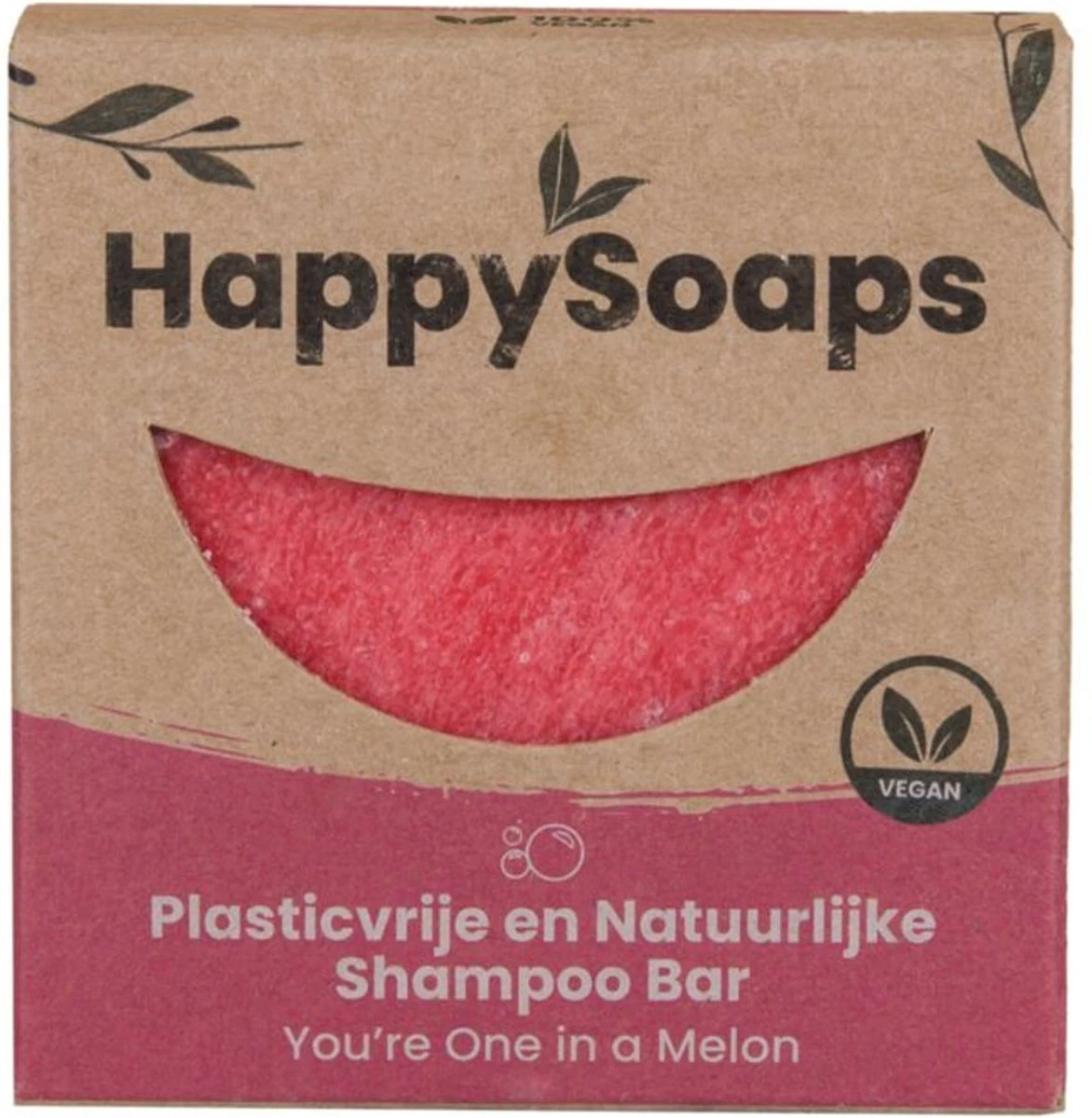 HappySoaps Shampoo Bar - You're One In A Melon - Krullen En Droog Haar - 100% Plasticvrij, Natuurlijk En Vegan - 70gr 12 HappySoaps Shampoo Bar - You're One In A Melon - Krullen En Droog Haar - 100% Plasticvrij, Natuurlijk En Vegan - 70gr - Afbeelding 12