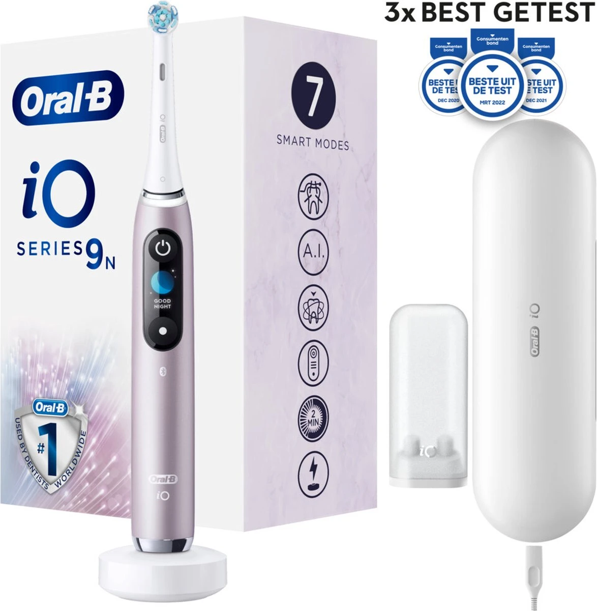 Oral B Oral-B IO 9n - Elektrische Tandenborstel - Roze 14 Oral B Oral-B IO 9n - Elektrische Tandenborstel - Roze - Afbeelding 14