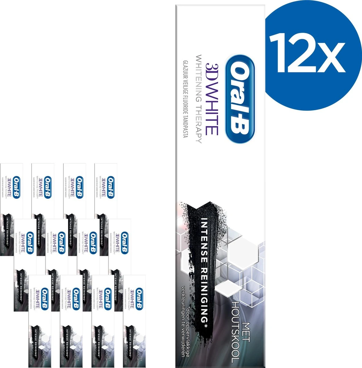 Oral B Oral-B 3D White Whitening Therapy Grondige Reiniging Tandpasta - Voordeelverpakking 12x75ml 5 Oral B Oral-B 3D White Whitening Therapy Grondige Reiniging Tandpasta - Voordeelverpakking 12x75ml - Afbeelding 5
