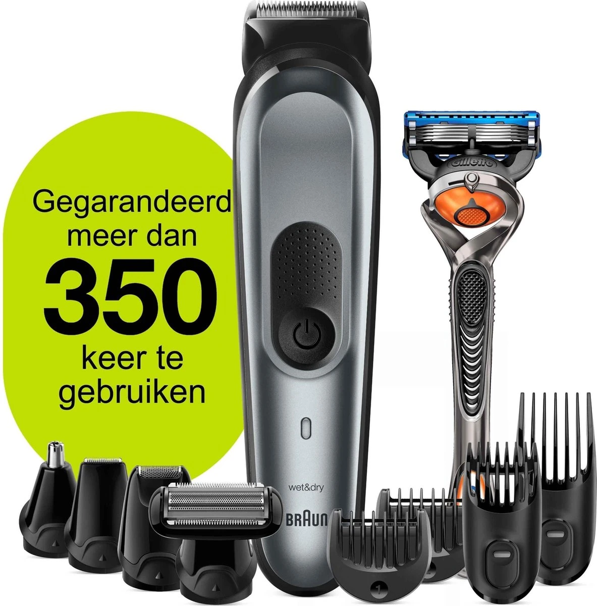 Braun Multigroomer 7221 - 10 In 1 Trimmer - Baardtrimmer Haartrimmer Bodygroomer 8 Braun Multigroomer 7221 - 10 In 1 Trimmer - Baardtrimmer Haartrimmer Bodygroomer - Afbeelding 8