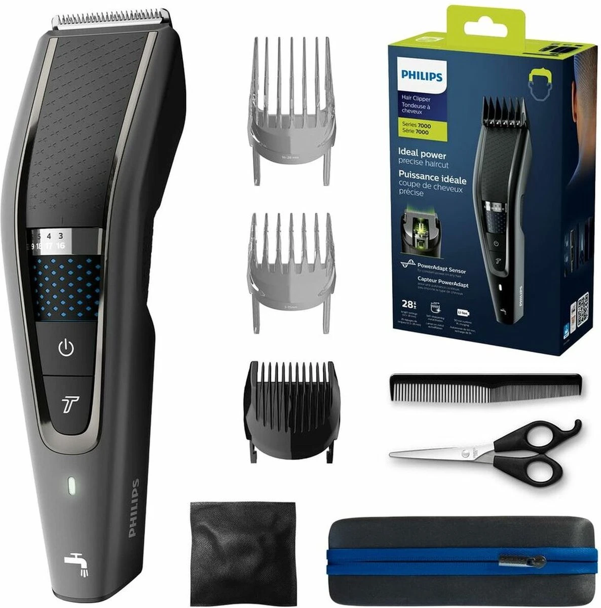 Philips Serie 7000 HC7650/15 - Tondeuse - Zwart/Grijs 1 Philips Serie 7000 HC7650/15 - Tondeuse - Zwart/Grijs