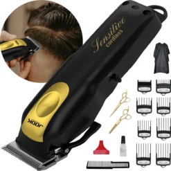 SHOPFINO Professionele Tondeuse Mannen Hoofdhaar - Haartrimmer Draadloos - Trimmer Baard - Hair Clipper - 8 Opzetstukken