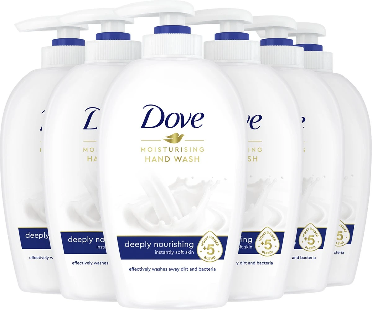 Dove Deeply Nourishing Verzorgende Handzeep - 6 X 250 Ml - Voordeelverpakking 2 Dove Deeply Nourishing Verzorgende Handzeep - 6 X 250 Ml - Voordeelverpakking - Afbeelding 2