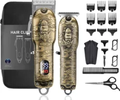 Good Experience Professionele Draadloze Tondeuse Incl. Reistas - Trimmer - Tondeuses - Scheerapparaat Mannen - Hoofdhaar - Haartrimmer - Baard - Trimmerset - Hair Clipper - Tondeuse Cheveux - Hair - Toilettas Heren