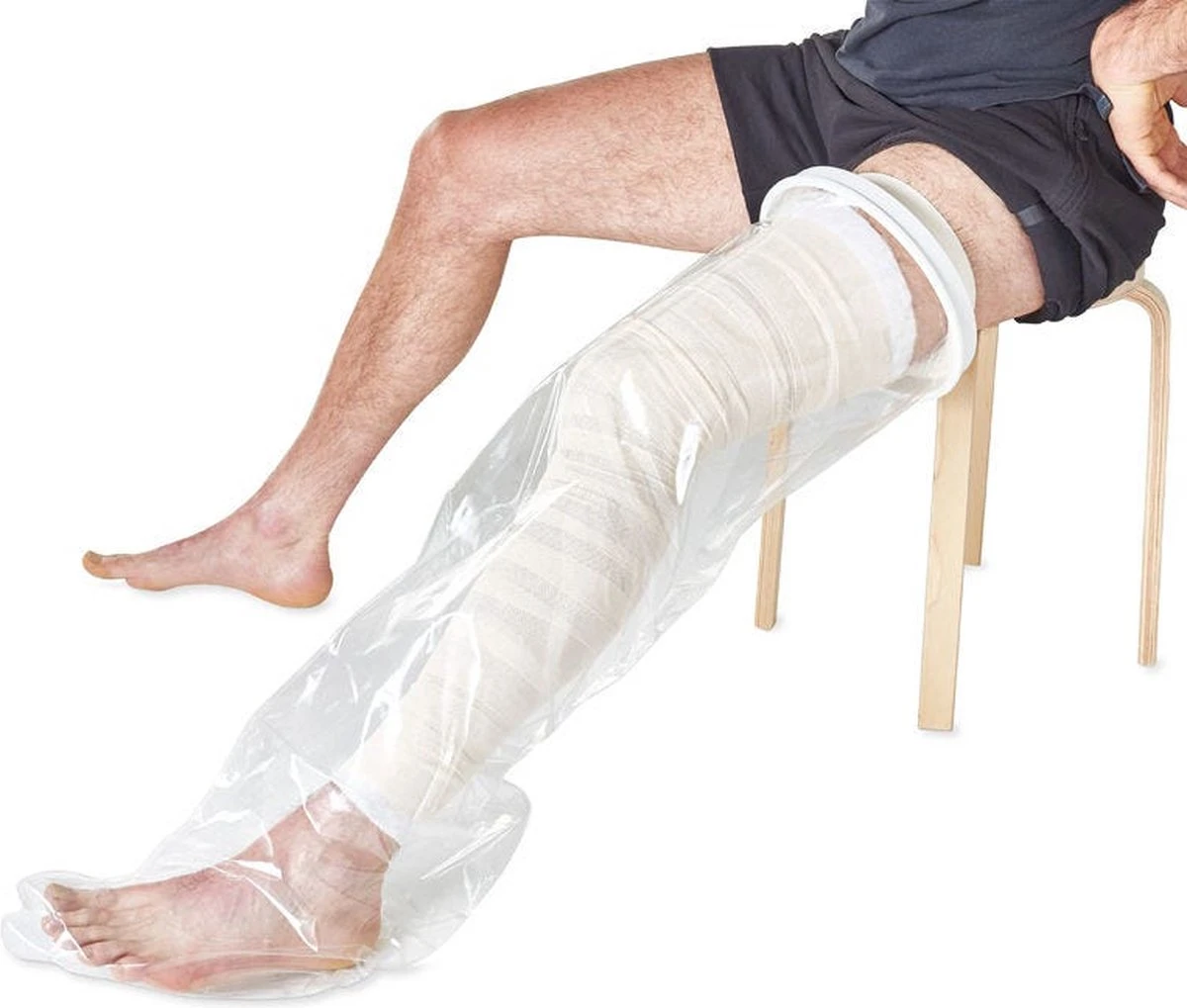 VITILITY Douchehoes Been Heel - Gipshoes - Gips En Verband Bescherming Tegen Vocht 5 VITILITY Douchehoes Been Heel - Gipshoes - Gips En Verband Bescherming Tegen Vocht - Afbeelding 5