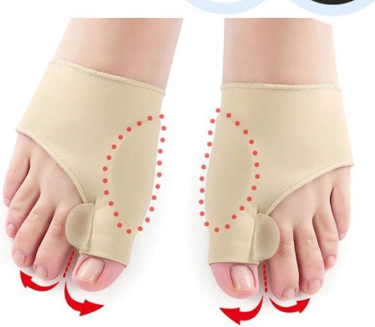 Merkloos Hallux Valgus Teen Spreider/Corrector Knobbel Teen Corrector |bunion | Eeltknobbel | Teen Rechtzetten | Comfortabel 6 Merkloos Hallux Valgus Teen Spreider/Corrector Knobbel Teen Corrector |bunion | Eeltknobbel | Teen Rechtzetten | Comfortabel - Afbeelding 6