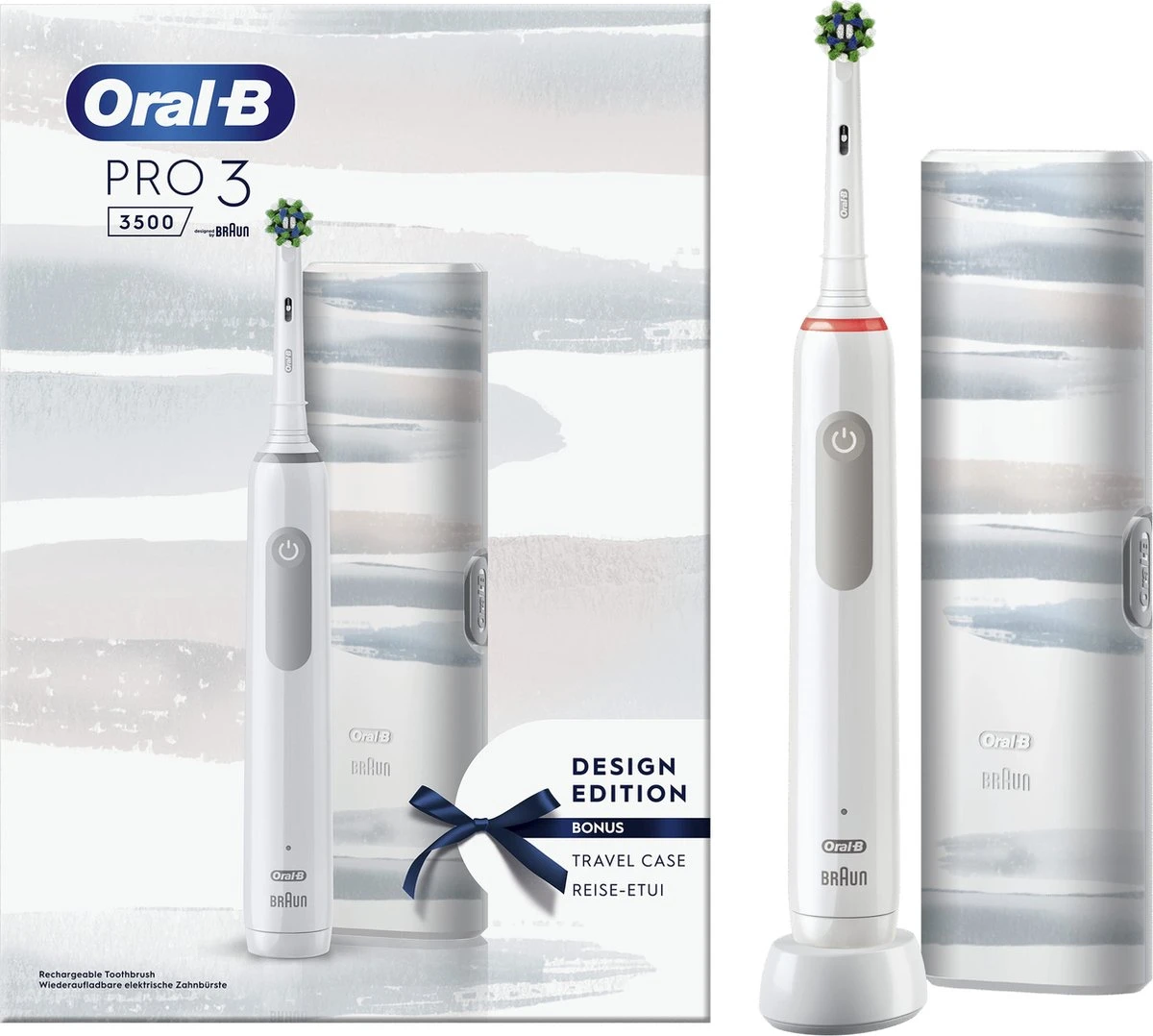 Oral B Oral-B Pro 3 3500 - Elektrische Tandenborstel - Wit 2 Oral B Oral-B Pro 3 3500 - Elektrische Tandenborstel - Wit - Afbeelding 2