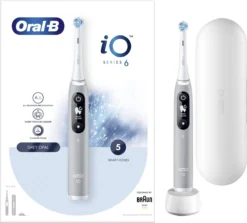 Oral B Oral-B IO - 6 - Opal Grey-Elektrische Tandenborstel Met Revolutionaire Magnetische Technologie Powered By Braun