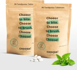 CHOOSE Tandpasta Tabletten - 12 Weken Voorraad - Duurzaam - Aanbevolen Door Tandartsen - Zero Waste - Vegan - Fluoride - Ecologisch Verantwoord 13 CHOOSE Tandpasta Tabletten - 12 Weken Voorraad - Duurzaam - Aanbevolen Door Tandartsen - Zero Waste - Vegan - Fluoride - Ecologisch Verantwoord -Oral B Shop 1200x1093