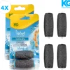 Voor Scholl 4X Voetvijl - Navulling Velvet Smooth - Extra Grof - 2+2=4Stuks - Geschikt Voor Scholl Velvet Voetvijl