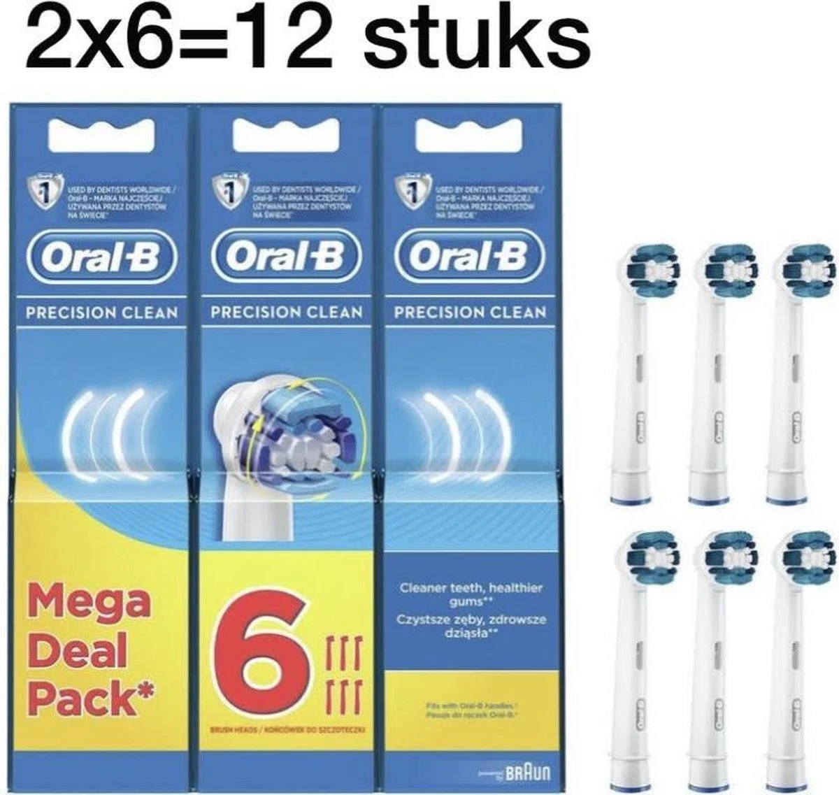 Oral B Precision Clean 12 Stuk. 2x6 4 Oral B Precision Clean 12 Stuk. 2x6 - Afbeelding 4