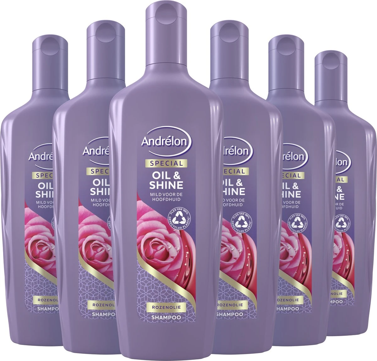 Andrélon Oil & Shine Special Shampoo - 6 X 300 Ml - Voordeelverpakking 2 Andrélon Oil & Shine Special Shampoo - 6 X 300 Ml - Voordeelverpakking - Afbeelding 2
