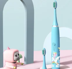 Alternative view of Merkloos CoolHome Sonic Unicorn - Elektrische Tandenborstel Geschikt Voor Peuters En Kinderen - Kindertandenborstel - Licht Blauw
