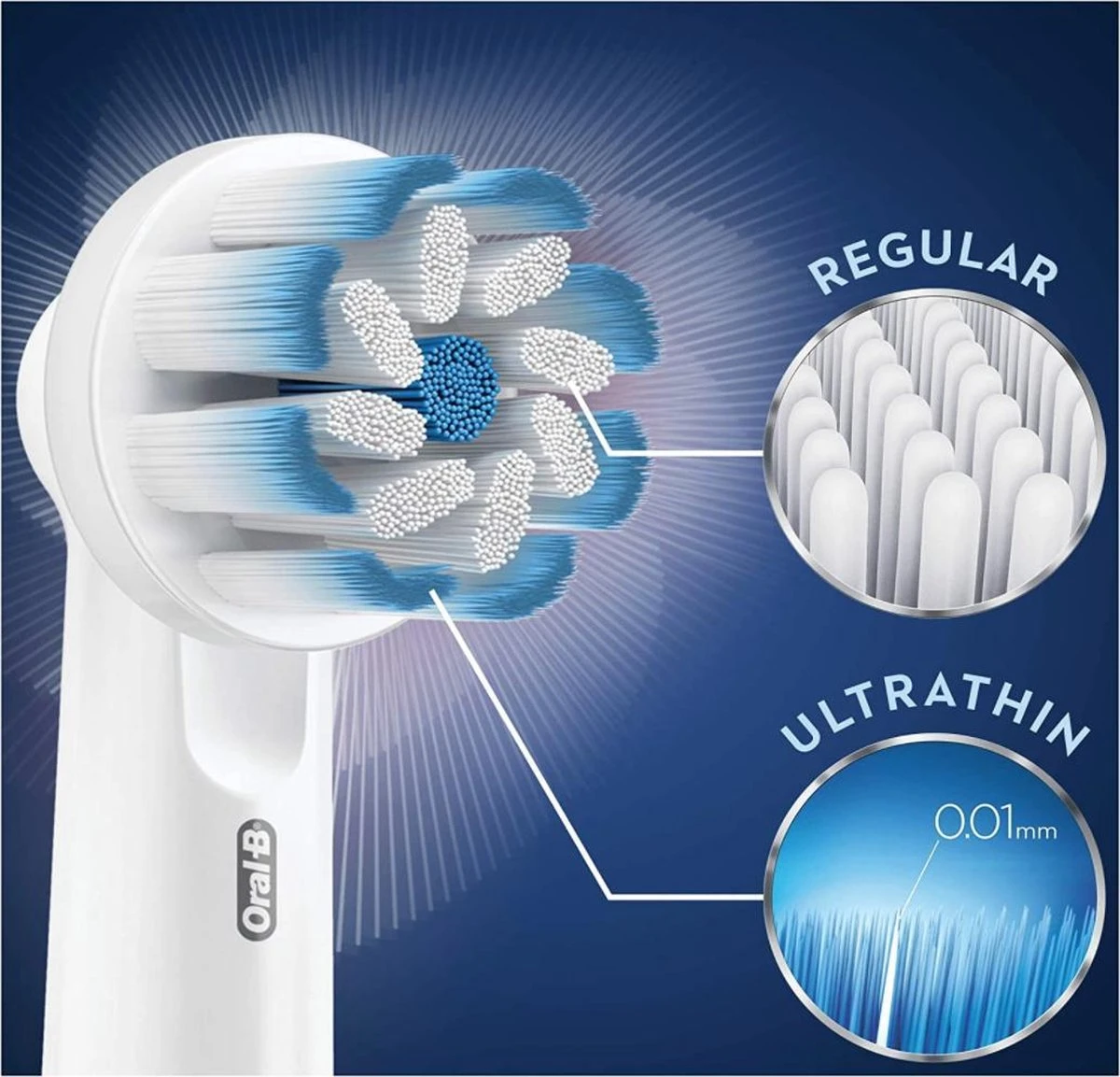 Oral B Oral-B Sensitive Clean Opzetborstels - 3 Stuks - CleanMaximiser 3 Oral B Oral-B Sensitive Clean Opzetborstels - 3 Stuks - CleanMaximiser - Afbeelding 3