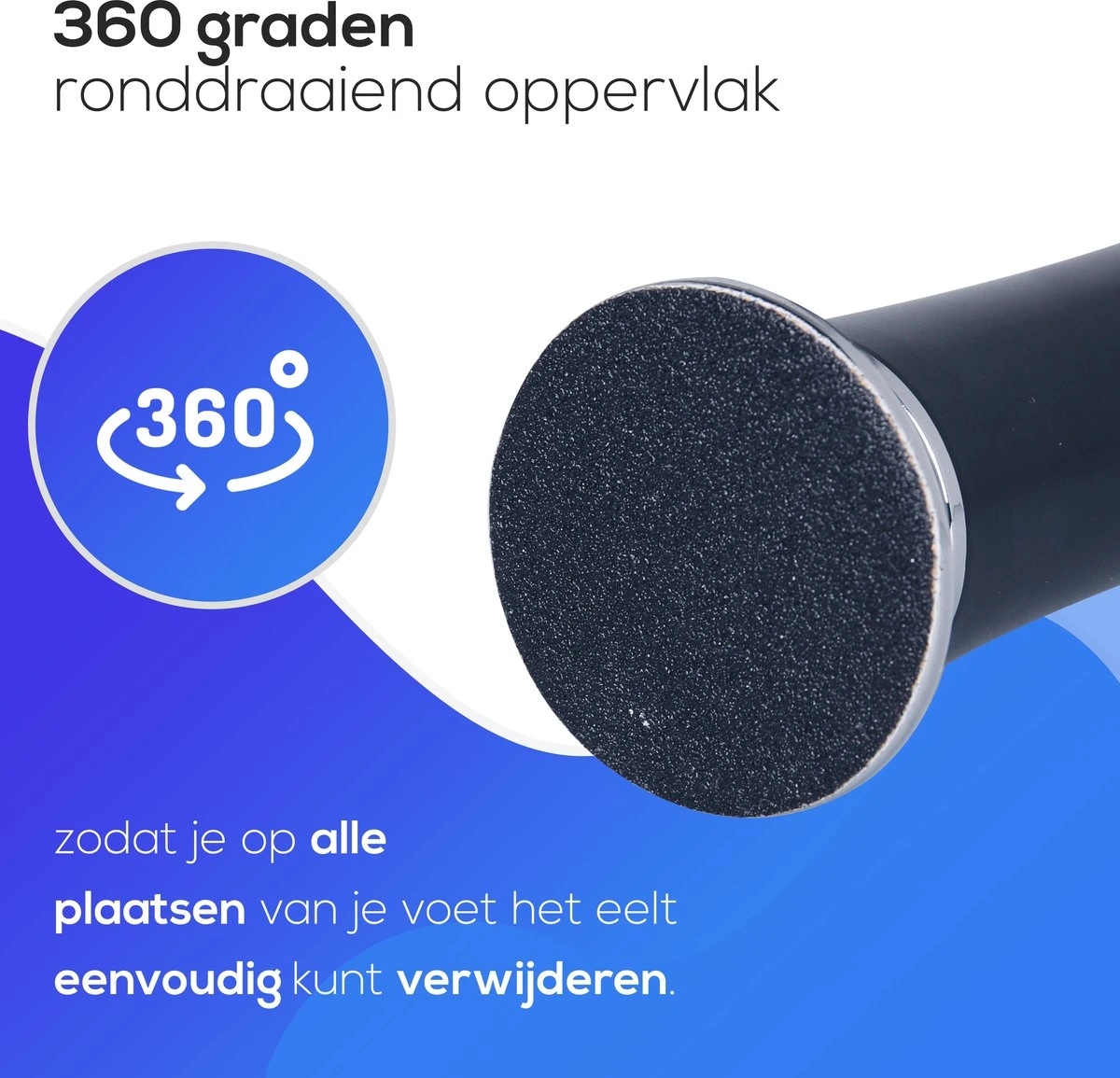 LifeWise Elektrische Eelt Verwijderaar - Voetvijl - 60 Vervangbare Schuurpads - Netstroom Adapter 2 LifeWise Elektrische Eelt Verwijderaar - Voetvijl - 60 Vervangbare Schuurpads - Netstroom Adapter - Afbeelding 2