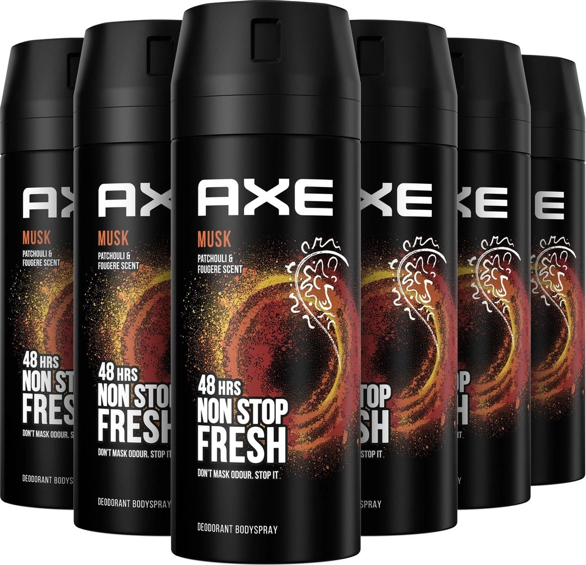 Axe Musk Bodyspray Deodorant - 6 X 150 Ml - Voordeelverpakking 3 Axe Musk Bodyspray Deodorant - 6 X 150 Ml - Voordeelverpakking - Afbeelding 3