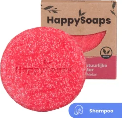 HappySoaps Shampoo Bar - You're One In A Melon - Krullen En Droog Haar - 100% Plasticvrij, Natuurlijk En Vegan - 70gr